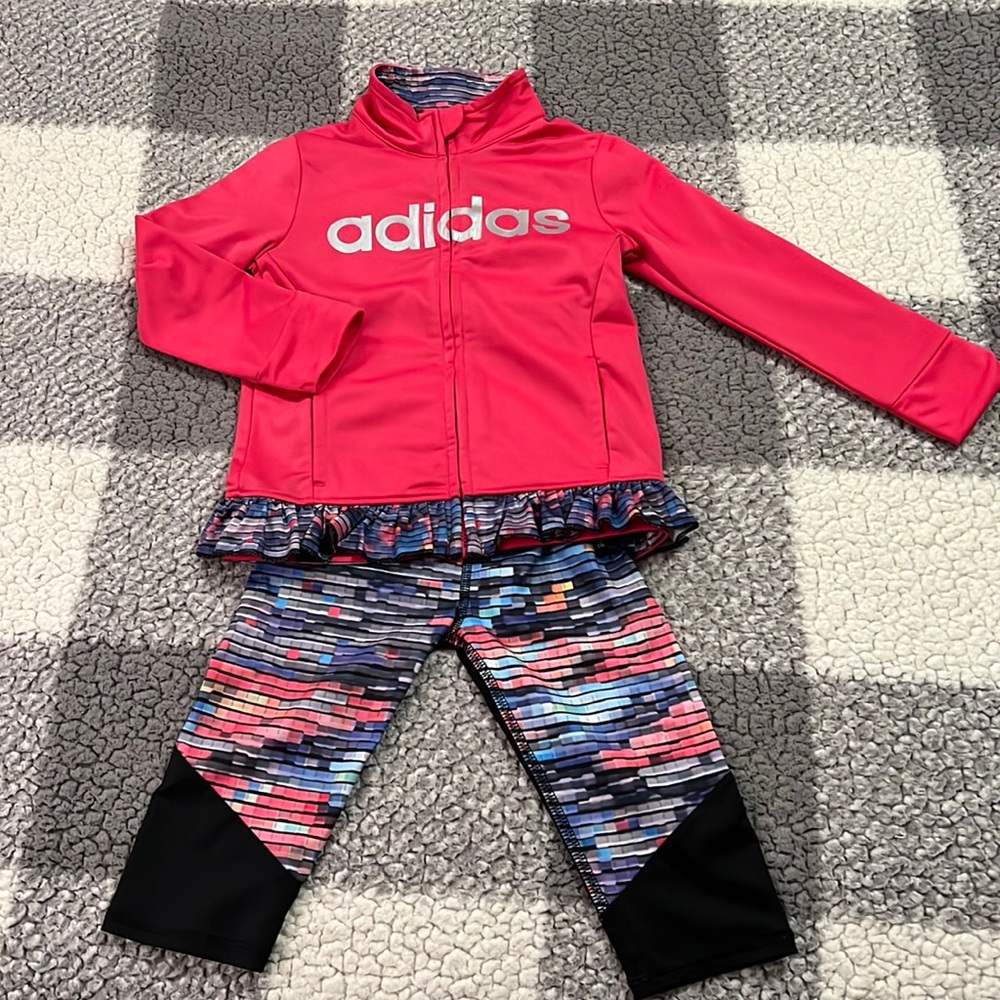 Sz 4 Adidas Pink Track Suit